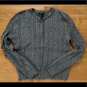 F21 Soft Gray Sweater